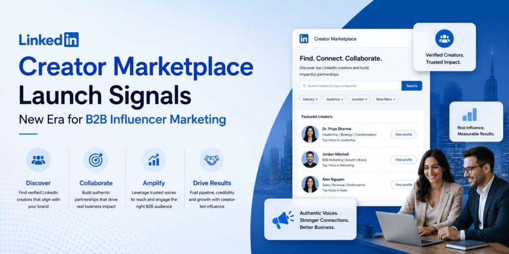 LinkedIn Creator Marketplace Launch Signals New Era for B2B Influencer Marketing LinkedIn Creator Marketplace Launch Signals New Era for B2B Influencer Marketing